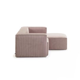 Sofa Blok Right Pink Corduroy