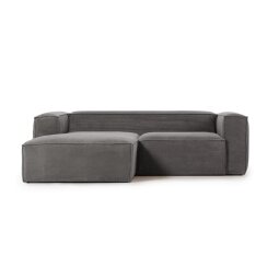 Sofa Blok Left Grey Corduroy
