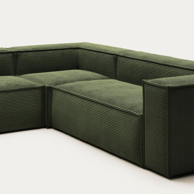 Kutna Sofa Blok Green Corduroy