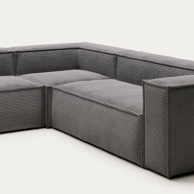 Kutna Sofa Blok Grey Corduroy