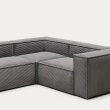 Kutna Sofa Blok Grey Corduroy