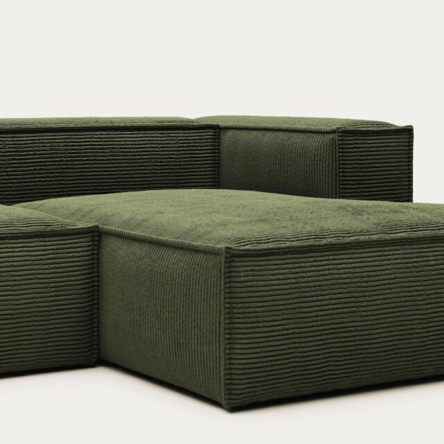 Sofa Blok Right Green Corduroy