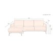 Kutna sofa Harper Left Coffee