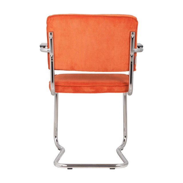 Stolica s rukonaslonom Ridge Kink Rib Orange