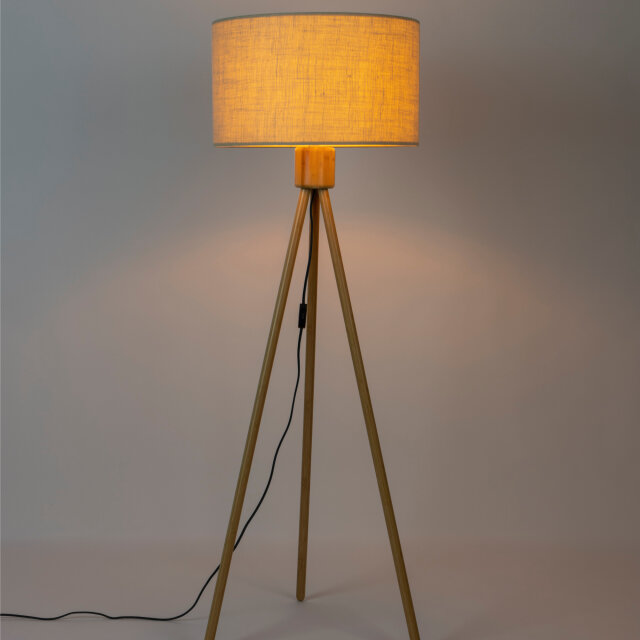Podna lampa Fan Bamboo