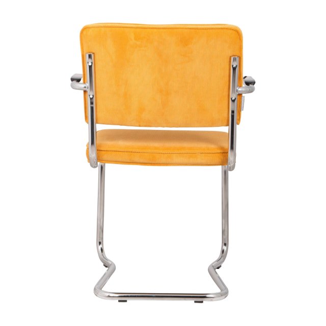 Stolica s rukonaslonom Ridge Kink Rib Yellow