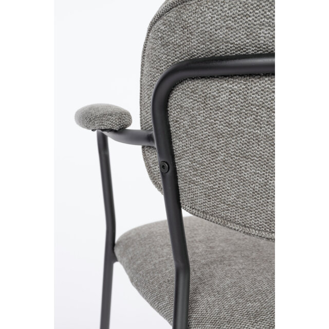 Stolica s rukonaslonom Jolien Black/Grey FR