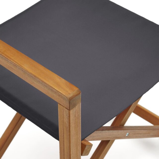 Zložljiv stol z nasloni za roke Thianna Black