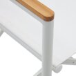 Zložljiv stol z nasloni za roke Llado White