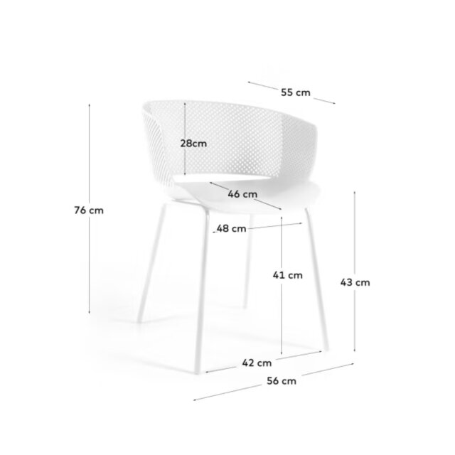 Stolica s rukonaslonom Yeray White