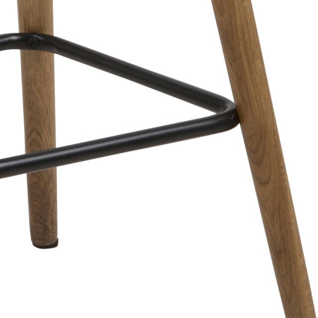 Barski stol Grace Anthracite/Natural, 66 cm