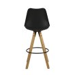 Barska stolica Dima Black/Natural - set od 2 kom.
