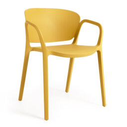Stol z naslonom za roke Ania Yellow