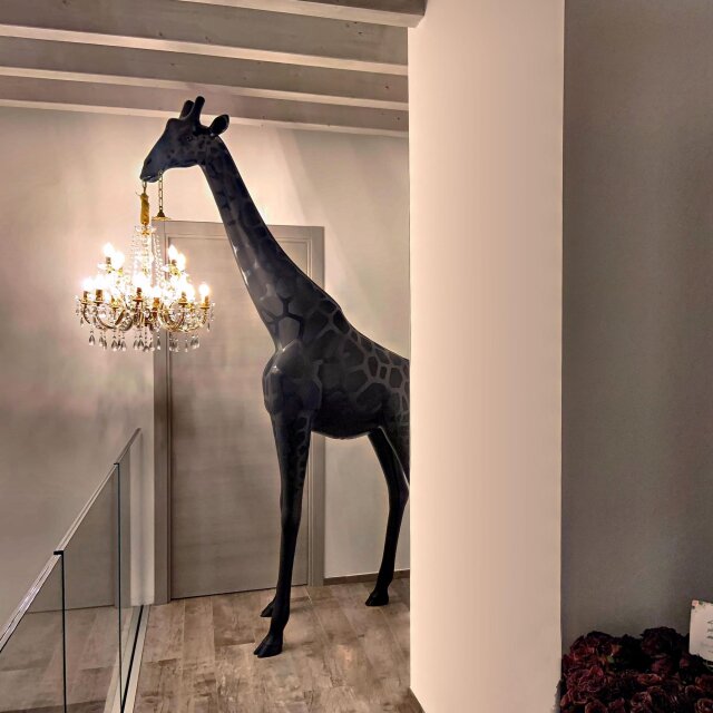 Podna lampa Giraffe in Love M Black