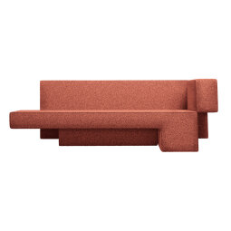 Sofa Primitive Bouclé Red