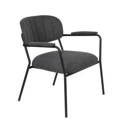 Fotelja Jolien Black/Dark Grey