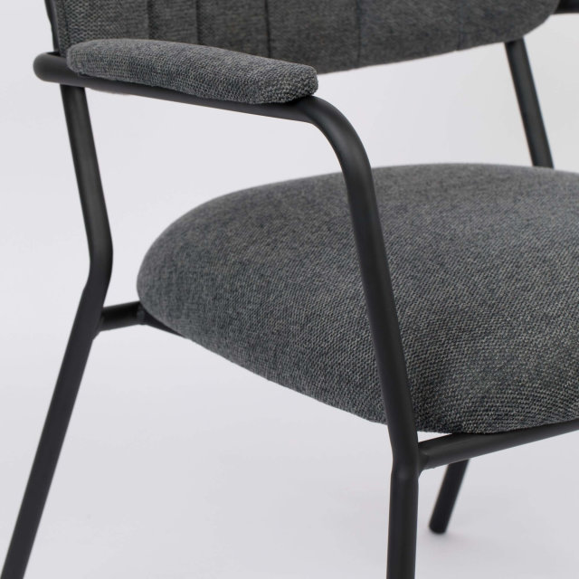 Fotelja Jolien Black/Dark Grey