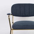 Fotelja Jolien Gold/Dark Blue