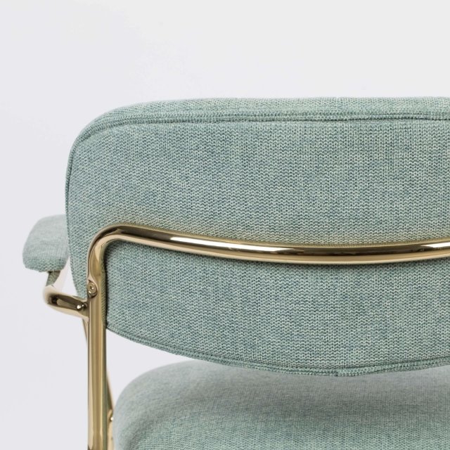 Fotelja Jolien Gold/Light Green