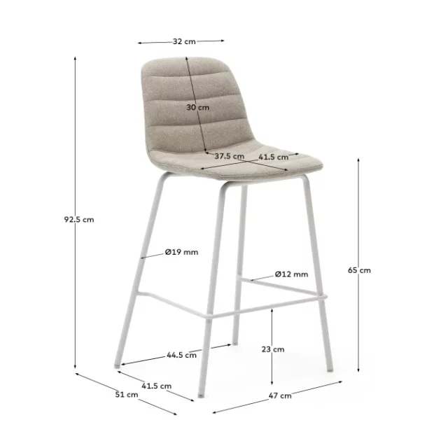 Barski stol Zunilda Beige 65cm