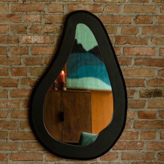 Ogledalo Aren Wood Black L